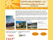 Tablet Screenshot of capitolsolarenergy.com